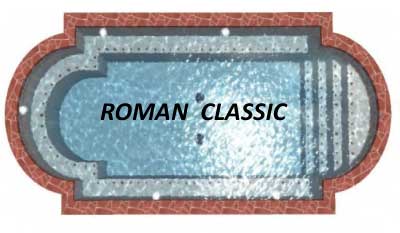 Swimming Pool Roman Classic Shape San Antonio