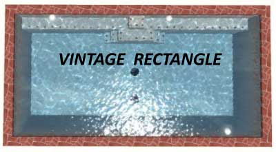 Swimming Pool Vintage Rectangle Shape San Antonio